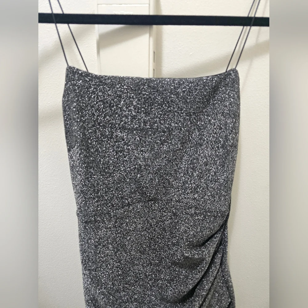 Asymmetrical Black Dress - Picture 2 of 14